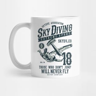 Sky Diving Extreme Sport Mug